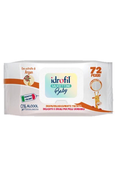SALVIETTINE BABY ARGAN 72PZ SALVIETTINE BABY ARGAN 72PZ