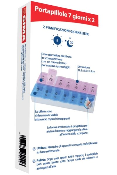 PORTAPILLOLE SETTIMANALE 7GGX2 PORTAPILLOLE SETTIMANALE 7GGX2