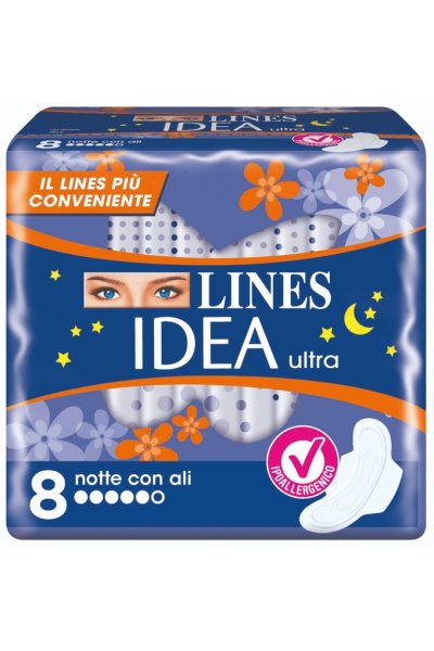 LINES IDEA ULTRA NOTTE ALI 8PZ LINES IDEA ULTRA NOTTE ALI 8PZ