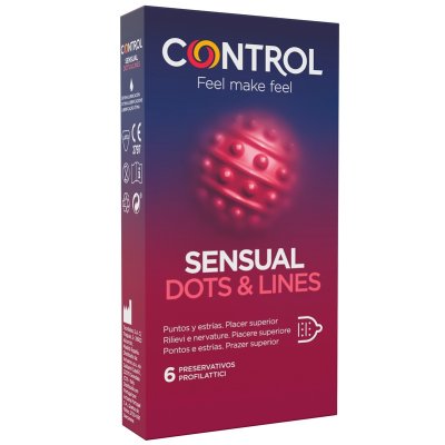 CONTROL SENSUAL DOTS&LINES 6PZ CONTROL SENSUAL DOTS&LINES 6PZ