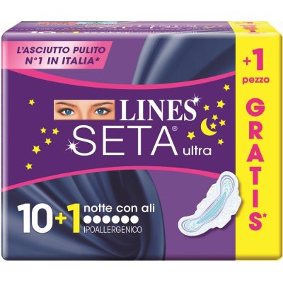 LINES SETA ULTRA NOTTE 10+1PZ LINES SETA ULTRA NOTTE 10+1PZ
