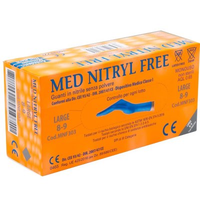 GUANTI NITR S/POL L 100PZ GAMMAD