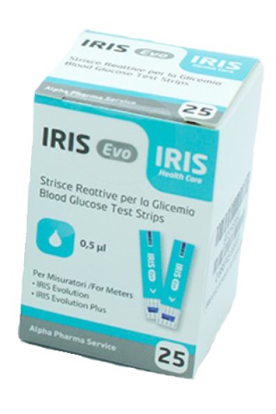 IRIS EVO STRISCE GLICEMIA 25PZ IRIS EVO STRISCE GLICEMIA 25PZ