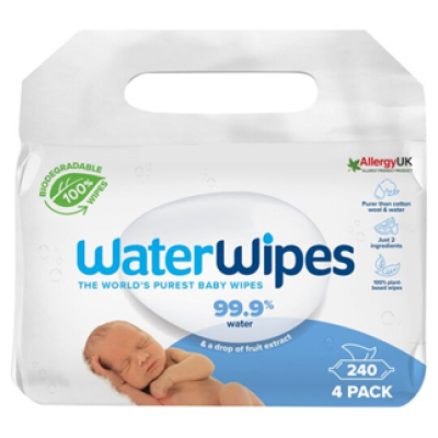 WATERWIPES SALVIETTE 4X60PZ