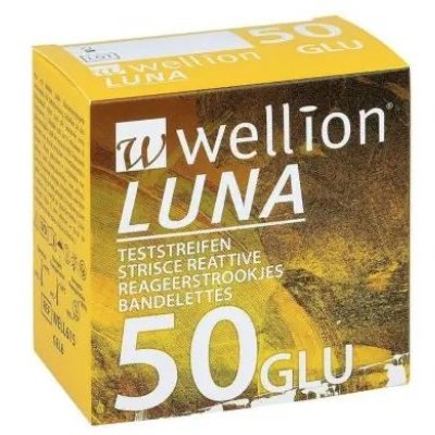 WELLION LUNA 50 STRIPS GLICEM WELLION LUNA 50 STRIPS GLICEM