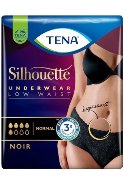 TENA SILHOUETTE NOIR M 10PZ TENA SILHOUETTE NOIR M 10PZ