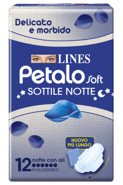LINES PETALO SOFT NOTTE 12PZ LINES PETALO SOFT NOTTE 12PZ