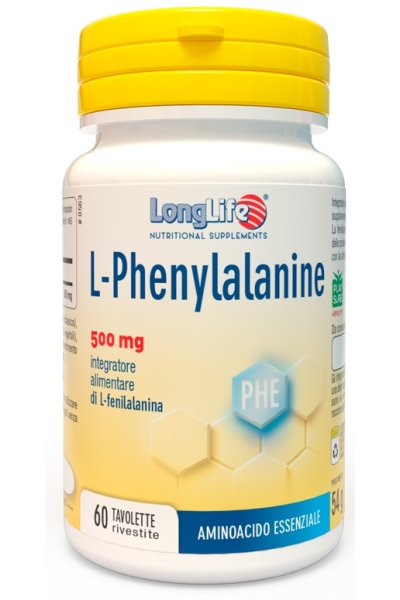 LONGLIFE L-PHENYLAL 500MG 60TA LONGLIFE L-PHENYLAL 500MG 60TA