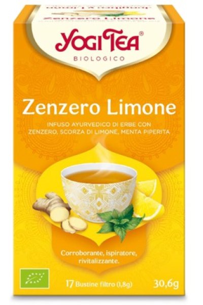 YOGI TEA ZENZERO LIMONE 30,6G< YOGI TEA ZENZERO LIMONE 30,6G<