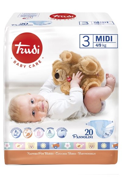 TRUDI PANNOLINI MIDI 4/9KG 721 TRUDI PANNOLINI MIDI 4/9KG 721