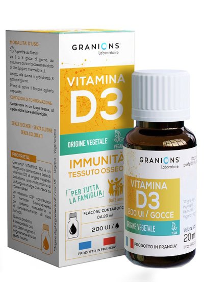 GRANIONS VITAMINA D3 GOCCE20ML GRANIONS VITAMINA D3 GOCCE20ML