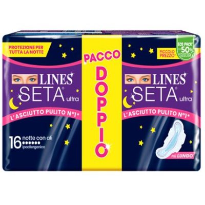 LINES SETA ULTRA NOTTE 16PZ LINES SETA ULTRA NOTTE 16PZ