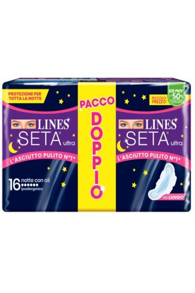 LINES SETA ULTRA NOTTE 16PZ LINES SETA ULTRA NOTTE 16PZ