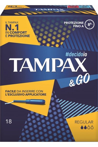TAMPAX &GO REGULAR 18PZ TAMPAX &GO REGULAR 18PZ