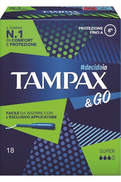 TAMPAX &GO SUPER 18PZ TAMPAX &GO SUPER 18PZ