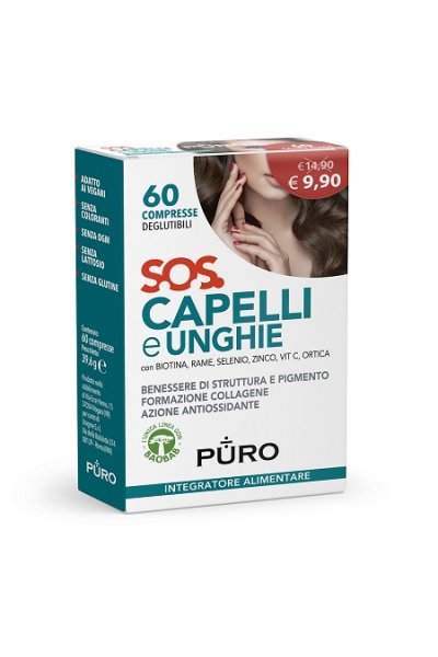 PURO SOS Capelli&Unghie 60Cpr PURO SOS Capelli&Unghie 60Cpr