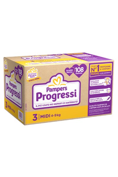 PAMPERS QU PROG MIDI 108PZ PAMPERS QU PROG MIDI 108PZ