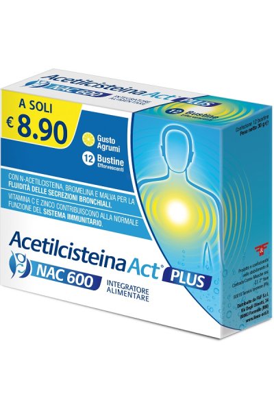 ACETILCISTEINA ACT PLUS NAC600 ACETILCISTEINA ACT PLUS NAC600