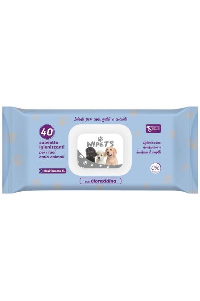 SALVIETTINE PETS CLOREXID 40 PZ SALVIETTINE PETS CLOREXID 40 PZ