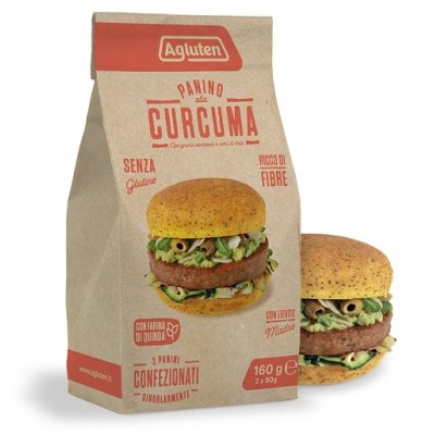 AGLUTEN Panino Curcuma 160g AGLUTEN Panino Curcuma 160g