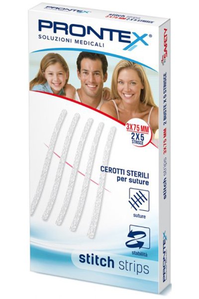 PRONTEX STITCH STRIPS 3X75 10P PRONTEX STITCH STRIPS 3X75 10P