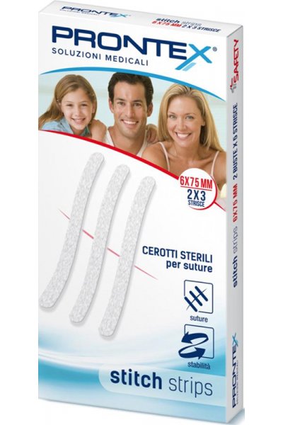 PRONTEX STITCH STRIPS 6X75 10P PRONTEX STITCH STRIPS 6X75 10P