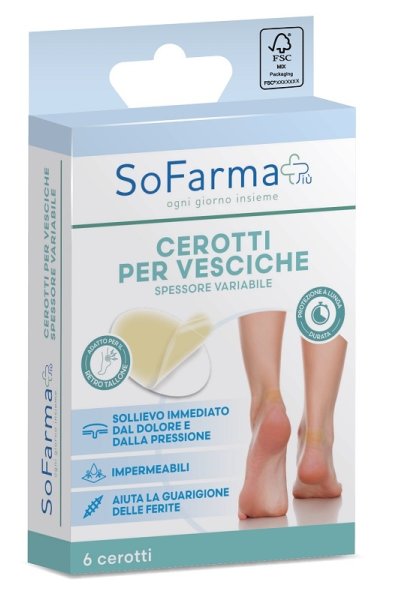 CEROTTO VESCICA OVALI 6PZ SF+ CEROTTO VESCICA OVALI 6PZ SF+