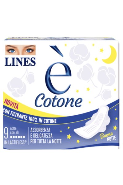 LINES E' COTONE NOTTE 9PZ LINES E' COTONE NOTTE 9PZ