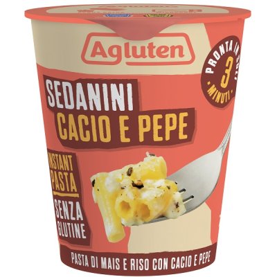 AGLUTEN Sedanini Cacio&Pepe70g AGLUTEN Sedanini Cacio&Pepe70g