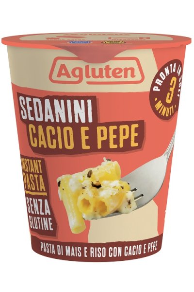 AGLUTEN Sedanini Cacio&Pepe70g AGLUTEN Sedanini Cacio&Pepe70g