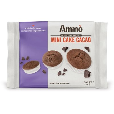 AMINO MINI CAKE CACAO 4PZ AMINO MINI CAKE CACAO 4PZ