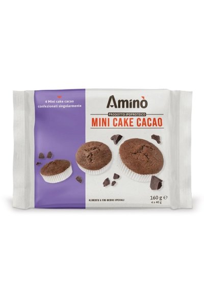 AMINO MINI CAKE CACAO 4PZ AMINO MINI CAKE CACAO 4PZ