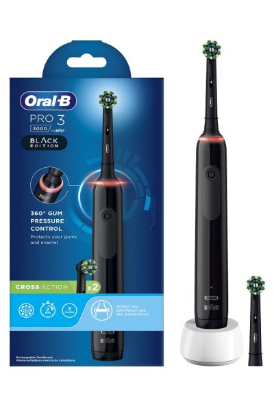 ORALB PRO 3 BLACK SPAZZ+2REF ORALB PRO 3 BLACK SPAZZ+2REF
