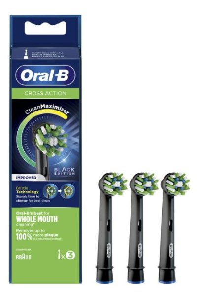 ORALB PW REFILL CROSS BLACK3PZ ORALB PW REFILL CROSS BLACK3PZ