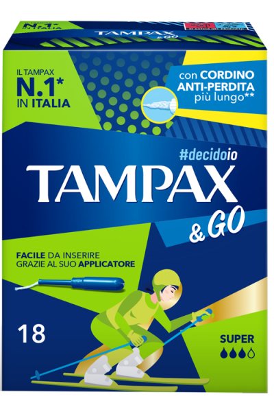TAMPAX &GO SUPER 18PZ TAMPAX &GO SUPER 18PZ