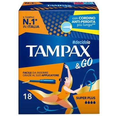 TAMPAX &GO SUPER PLUS 18PZ