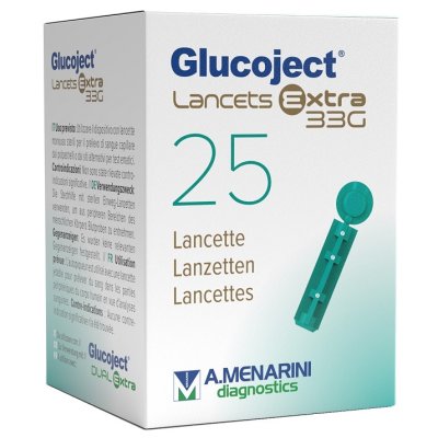 GLUCOJECT LANCETS EX G33 25PZ GLUCOJECT LANCETS EX G33 25PZ