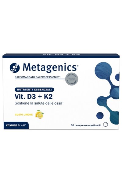 VITAMINA D3+K2 56 Cpr METAGEN. VITAMINA D3+K2 56 Cpr METAGEN.