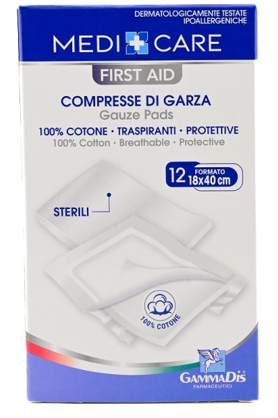 GARZA COTONE 18X40CM 12PZ GARZA COTONE 18X40CM 12PZ