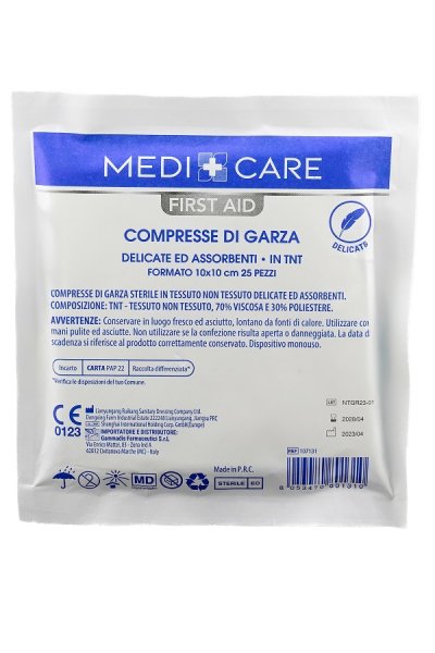 GARZA TNT 10X10CM 25PZ GARZA TNT 10X10CM 25PZ