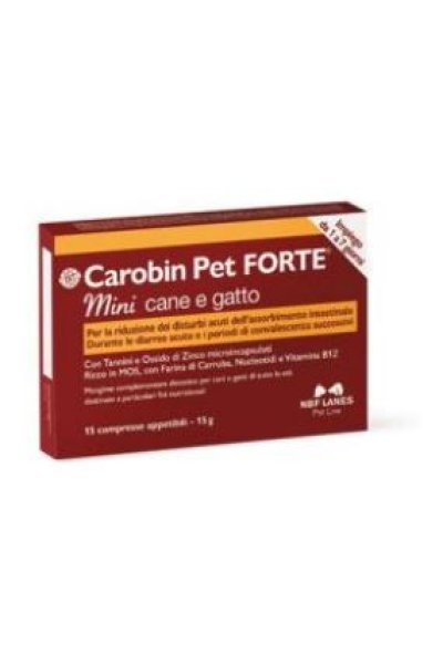 CAROBIN PET FORTE MINI 15CPR CAROBIN PET FORTE MINI 15CPR