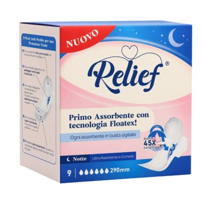 RELIEF ASSORBENTI NOTTE 9PZ