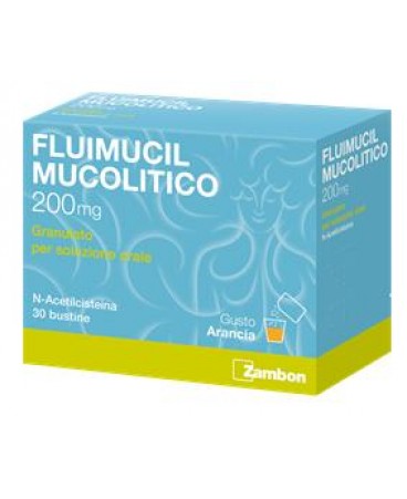 fluimicil mucolitico 30 buste 200 mg. 