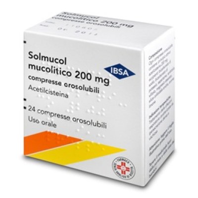 SOLMUCOL MUC*24CPR OROSOL 200MG