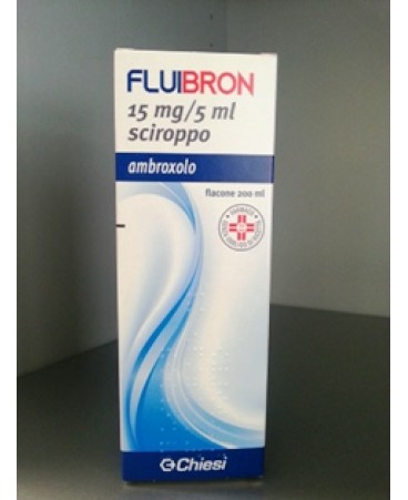 fluibron sciroppo indicato per tosse grassa 200 ml. 15mg/5ml. 