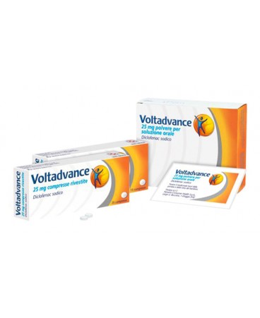 VOLTADVANCE ANTIDOLORIFICO 10 compresse rivestitre 25 mg. 