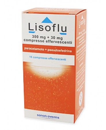 LISOFLU*16CPR EFF 300MG+30MG