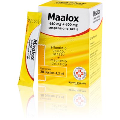 MAALOX*SOSP 20BUST 460MG+400MG