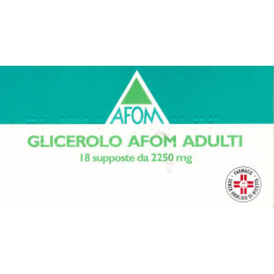 GLICEROLO AFOM*AD 18SUPP 2250MG