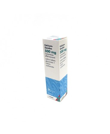 CALCIUM SANDOZ*20CPR EFF 500MG